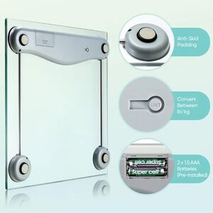 Digital Body Weight Bathroom Scale, Large Blue LCD EB4074C Etekcity  BRAND NEW